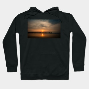 Sunrise over Blyth beach in Northumberland Hoodie